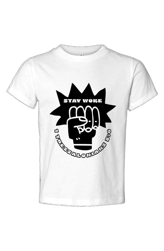 Stay Woke Toddler Jersey Tee