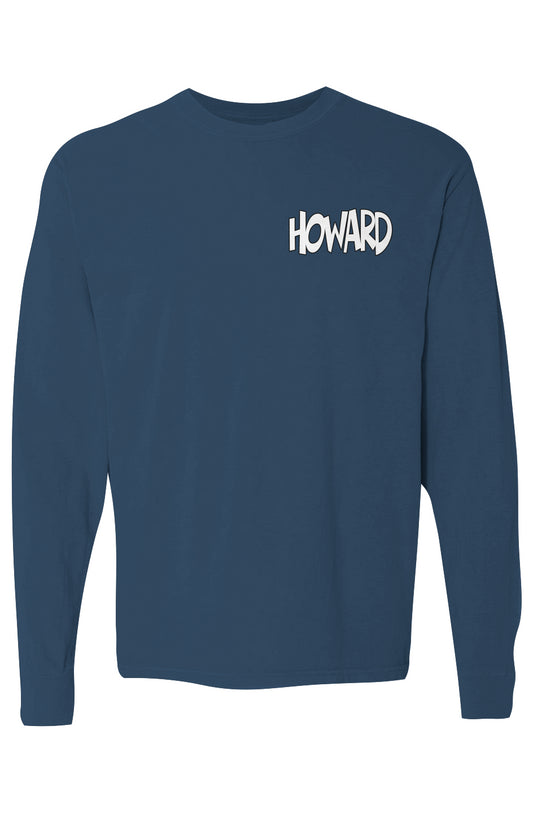 Howard mm Pigment Dyed Heavyweight Long Sleeve T Shirt
