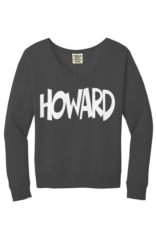 Howard Beach Wash V Neck Sweatshirt