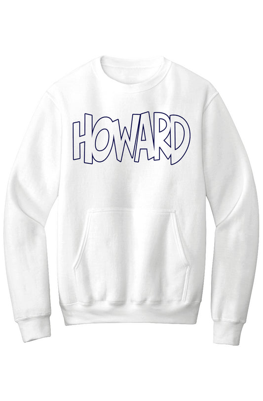 Howard - THE Melanated Mecca Fleece Crewneck with Kangaroo Pocket