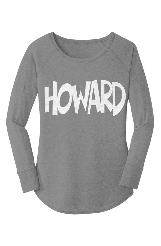 Howard U Know Perfect Tri  LS Tunic Tee