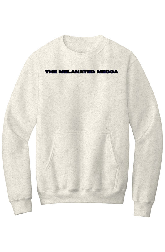 Melanated Mecca DC Glow Up Fleece Crewneck Pocket Sweatshirt