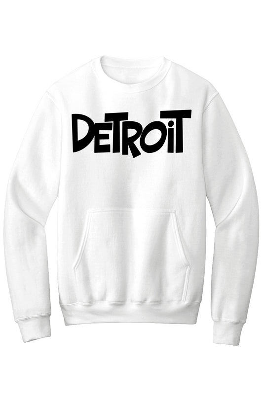 Detroit Fleece Crewneck Pocket Sweatshirt