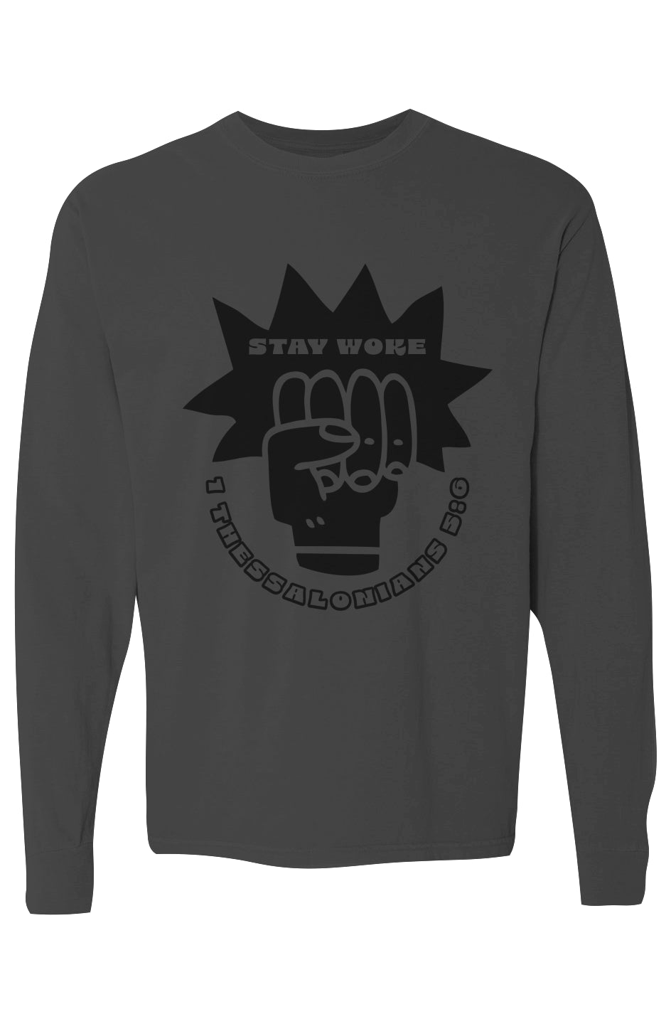 Stay Woke WORD Heavyweight Long Sleeve T Shirt