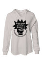 Stay Woke V- neckWomens Lightweight  Wash Hooded Sweatshirt