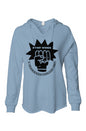 Stay Woke V- neckWomens Lightweight  Wash Hooded Sweatshirt