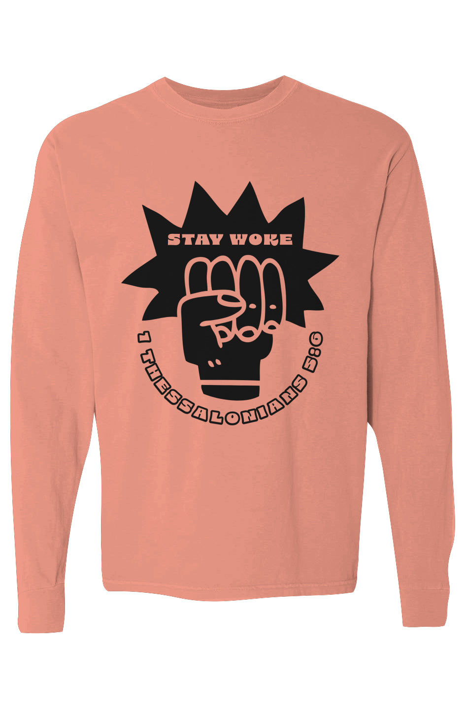 Stay Woke WORD Heavyweight Long Sleeve T Shirt