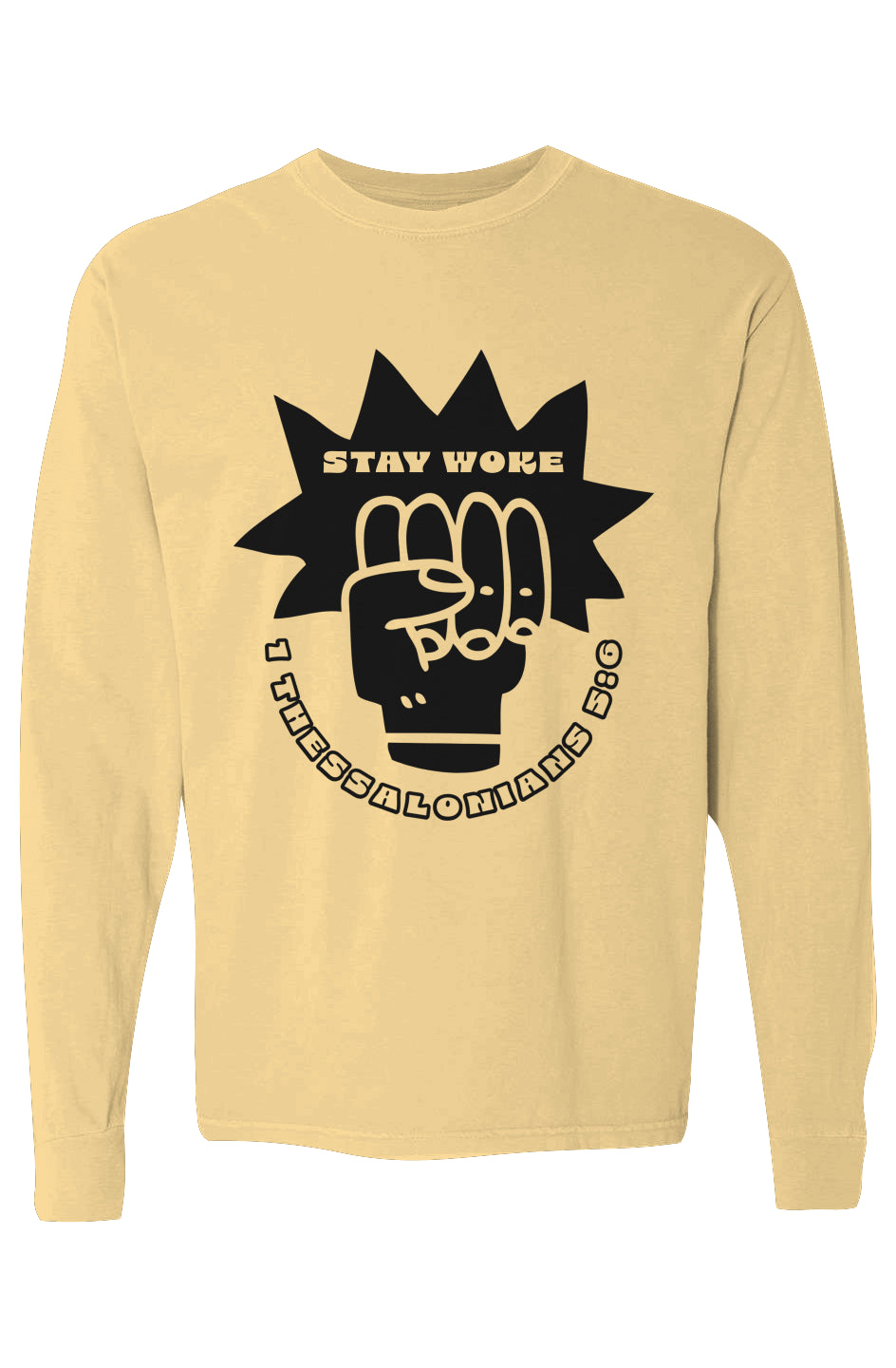 Stay Woke WORD Heavyweight Long Sleeve T Shirt