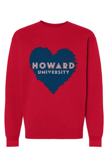 Howard Red Black & Green LOVE Heavyweight Crewneck Sweat