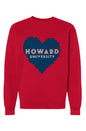 Howard Red Black & Green LOVE Heavyweight Crewneck Sweat