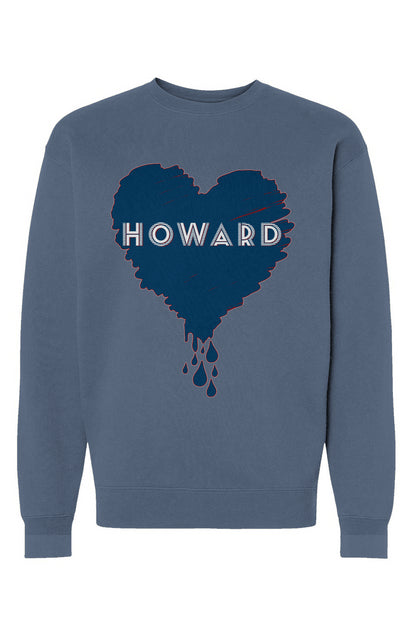 Howard Love, Bleed Blue Heavyweight Crewneck Sweatshirt