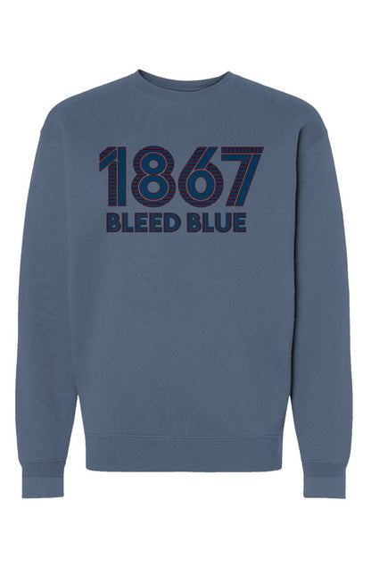 1867 Bleed Blue Heavyweight Crewneck Sweatshirt