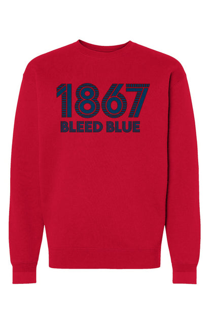 1867 Bleed Blue Heavyweight Crewneck Sweatshirt