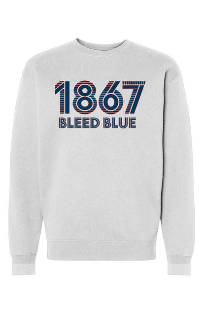 1867 Bleed Blue Heavyweight Crewneck Sweatshirt