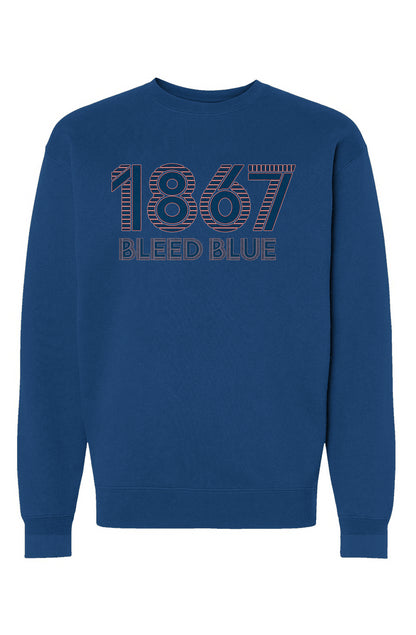 1867 Bleed Blue Heavyweight Crewneck Sweatshirt