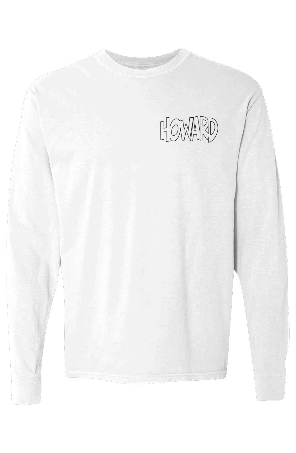 Howard mm Pigment Dyed Heavyweight Long Sleeve T Shirt