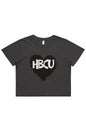 HBCU LOVE Heavy Faded Crop Tee