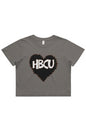 HBCU LOVE Heavy Faded Crop Tee