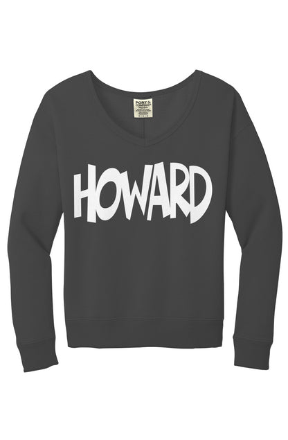 Howard Beach Wash V Neck Sweatshirt