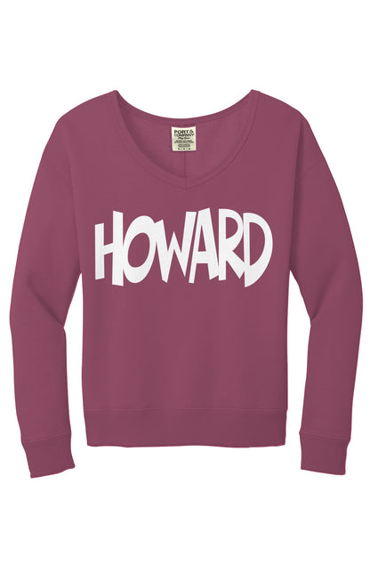 Howard Beach Wash V Neck Sweatshirt