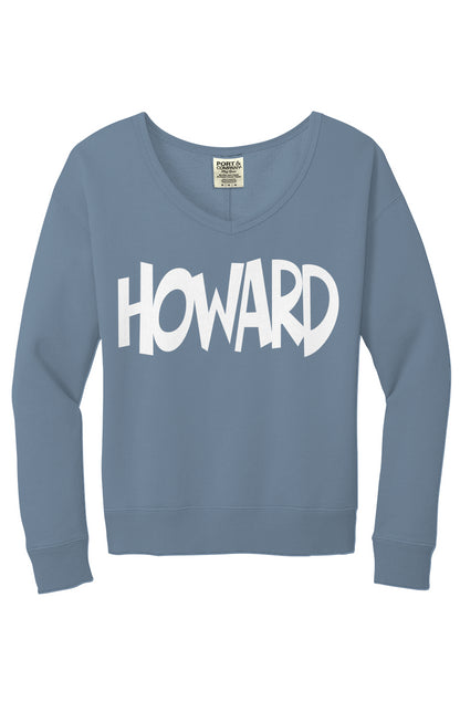 Howard Beach Wash V Neck Sweatshirt