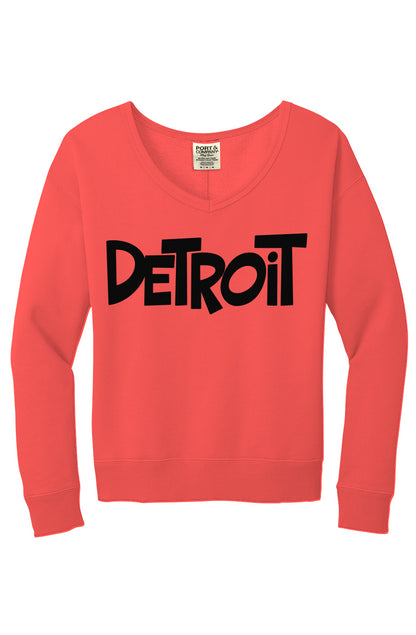 Detroit V-Neck Sweatshirt