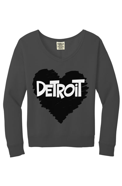 Detroit Love V-Neck Sweatshirt