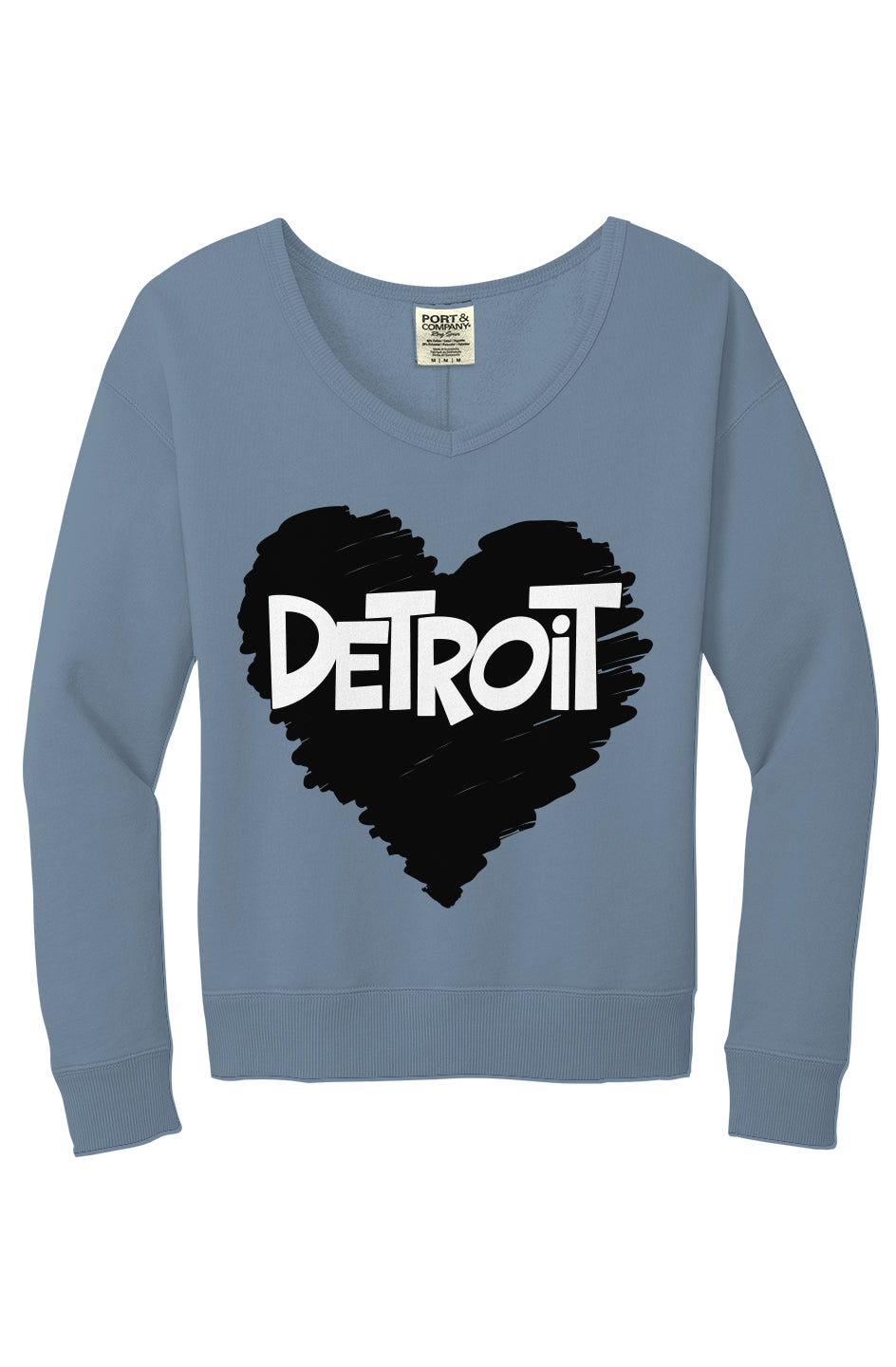 Detroit Love V-Neck Sweatshirt