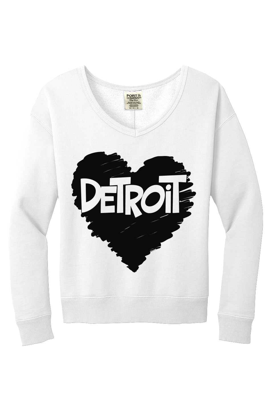 Detroit Love V-Neck Sweatshirt