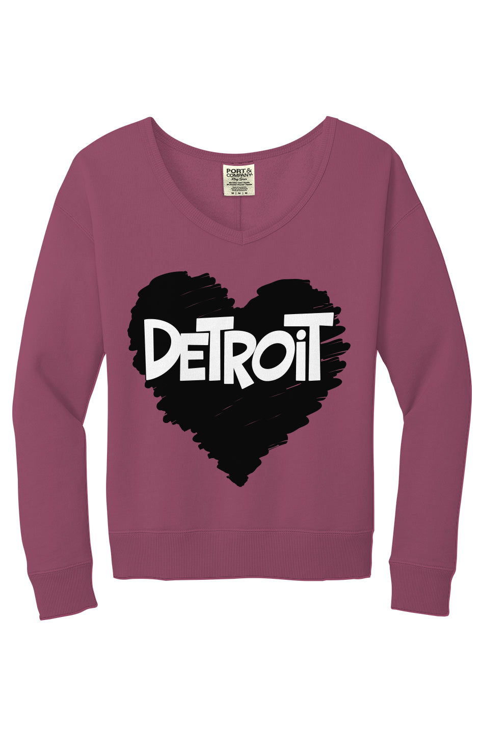 Detroit Love V-Neck Sweatshirt