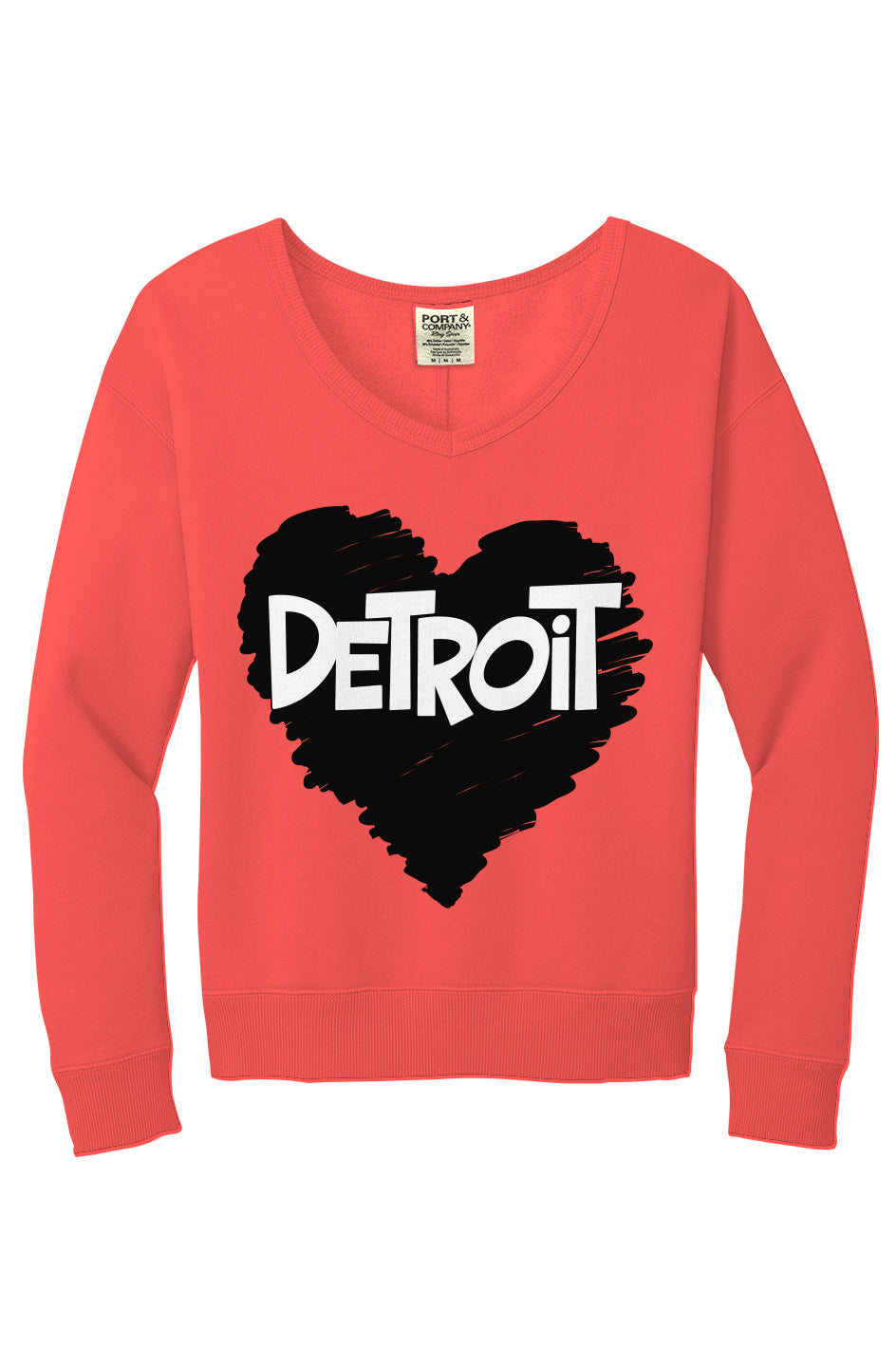 Detroit Love V-Neck Sweatshirt