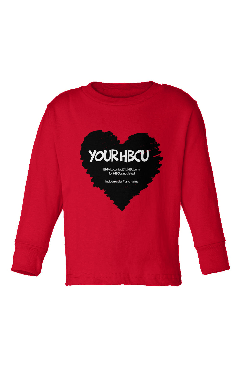 Name Your HBCU Toddler Long Sleeve T-Shirt