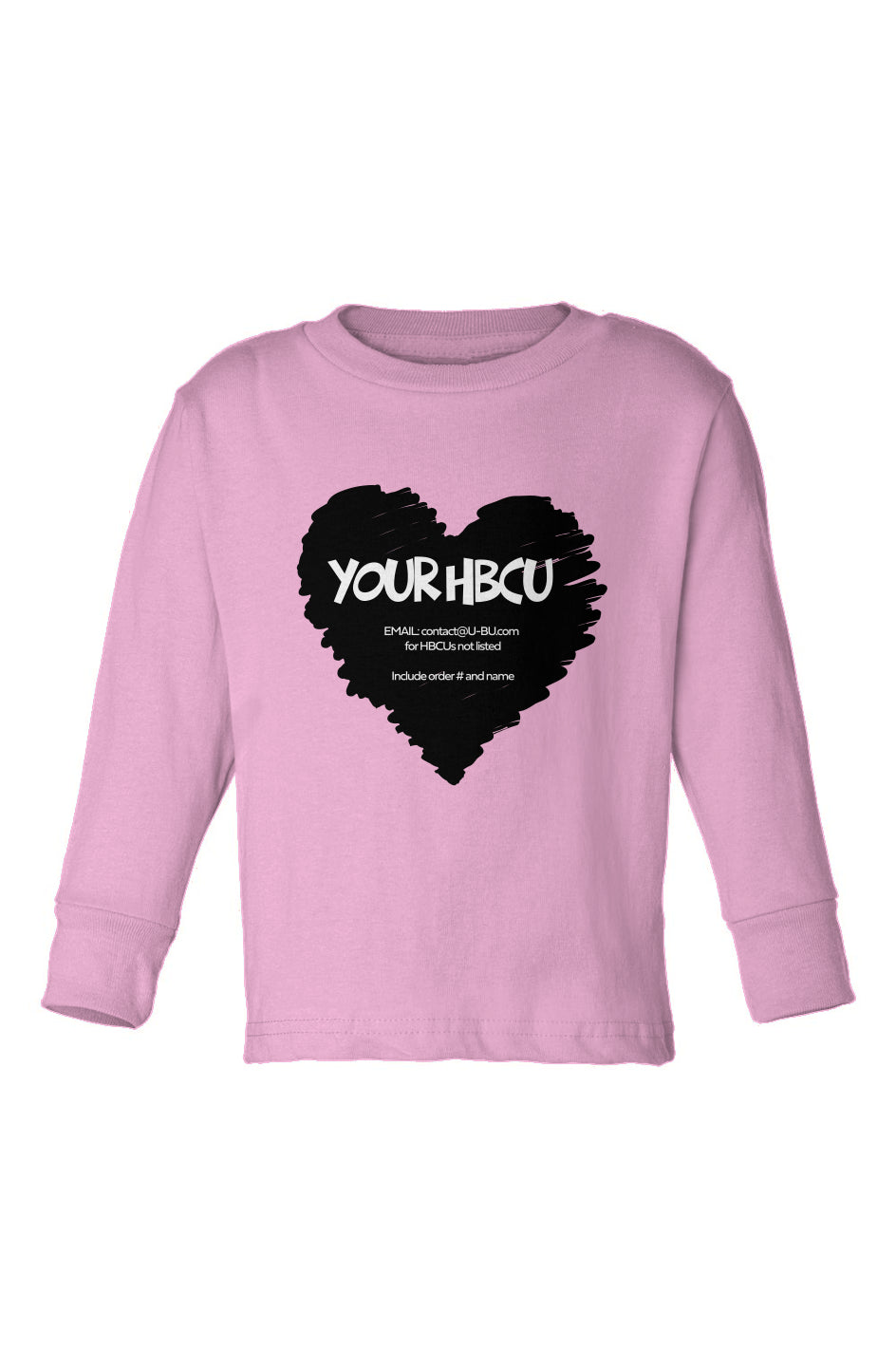 Name Your HBCU Toddler Long Sleeve T-Shirt