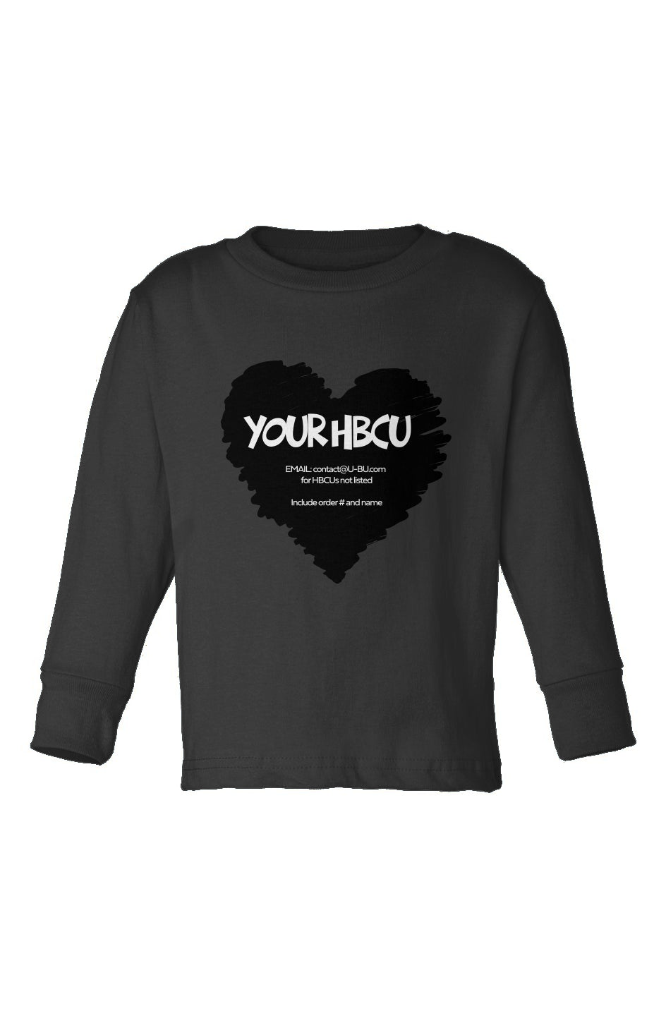 Name Your HBCU Toddler Long Sleeve T-Shirt