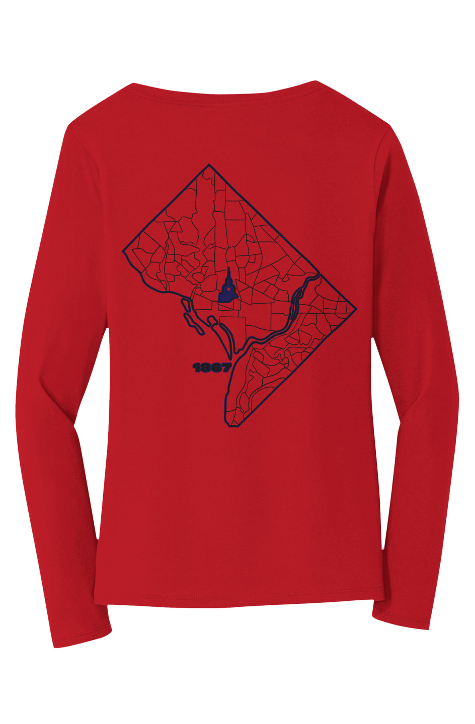 Melanated Mecca DC Glow Up 1867 V-Neck Tee
