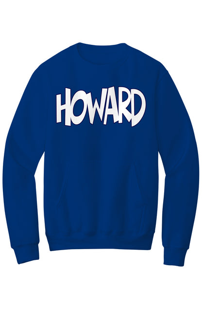 Howard - THE Melanated Mecca Fleece Crewneck with Kangaroo Pocket