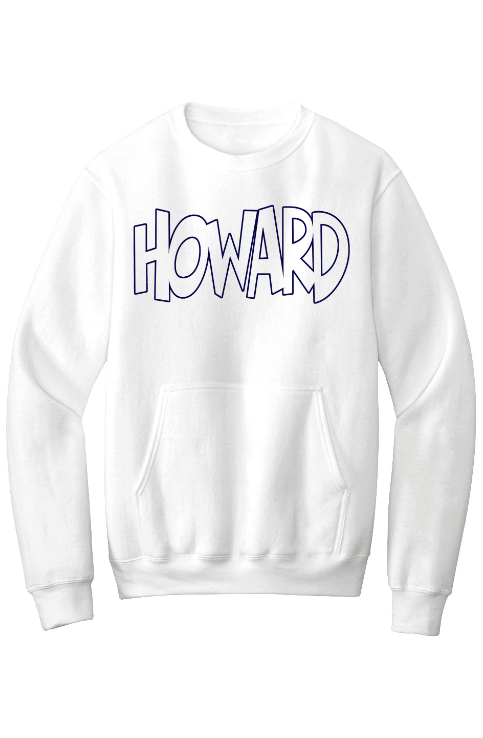 Howard - THE Melanated Mecca Fleece Crewneck with Kangaroo Pocket