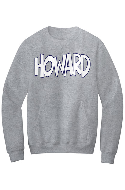 Howard - THE Melanated Mecca Fleece Crewneck with Kangaroo Pocket