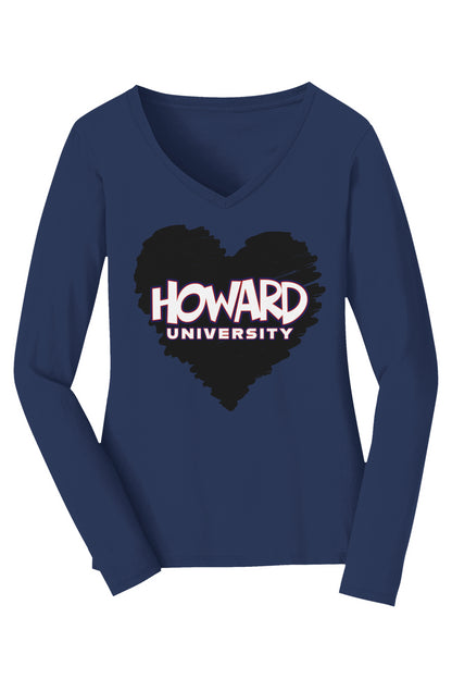 Howard Love U Know Long Sleeve V-Neck Tee