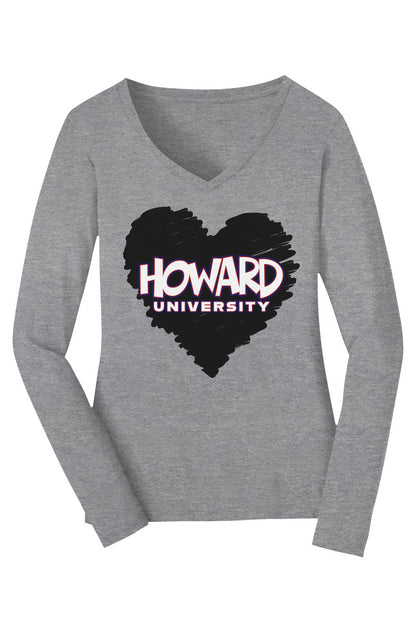 Howard Love U Know Long Sleeve V-Neck Tee