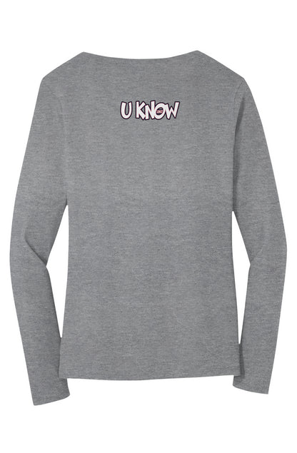 Howard Love U Know Long Sleeve V-Neck Tee
