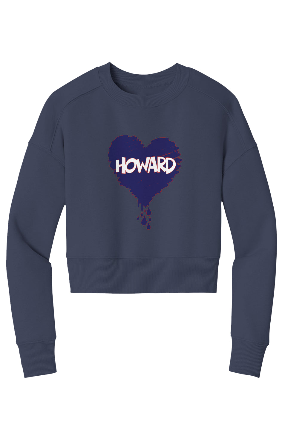 Bleed Blue Crop Crew Sweatshirt