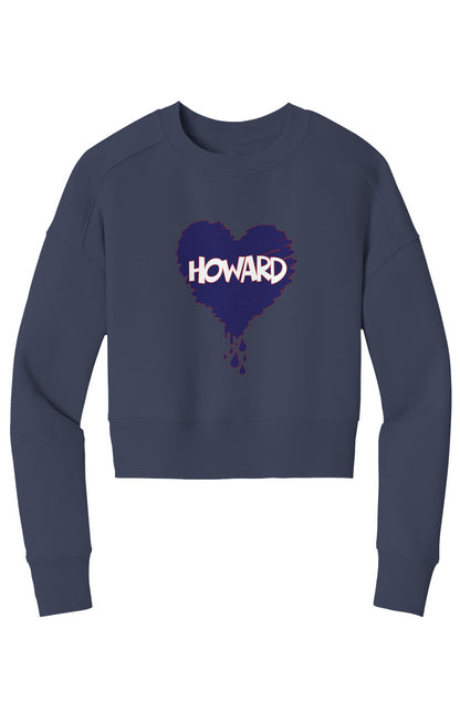 Bleed Blue Crop Crew Sweatshirt