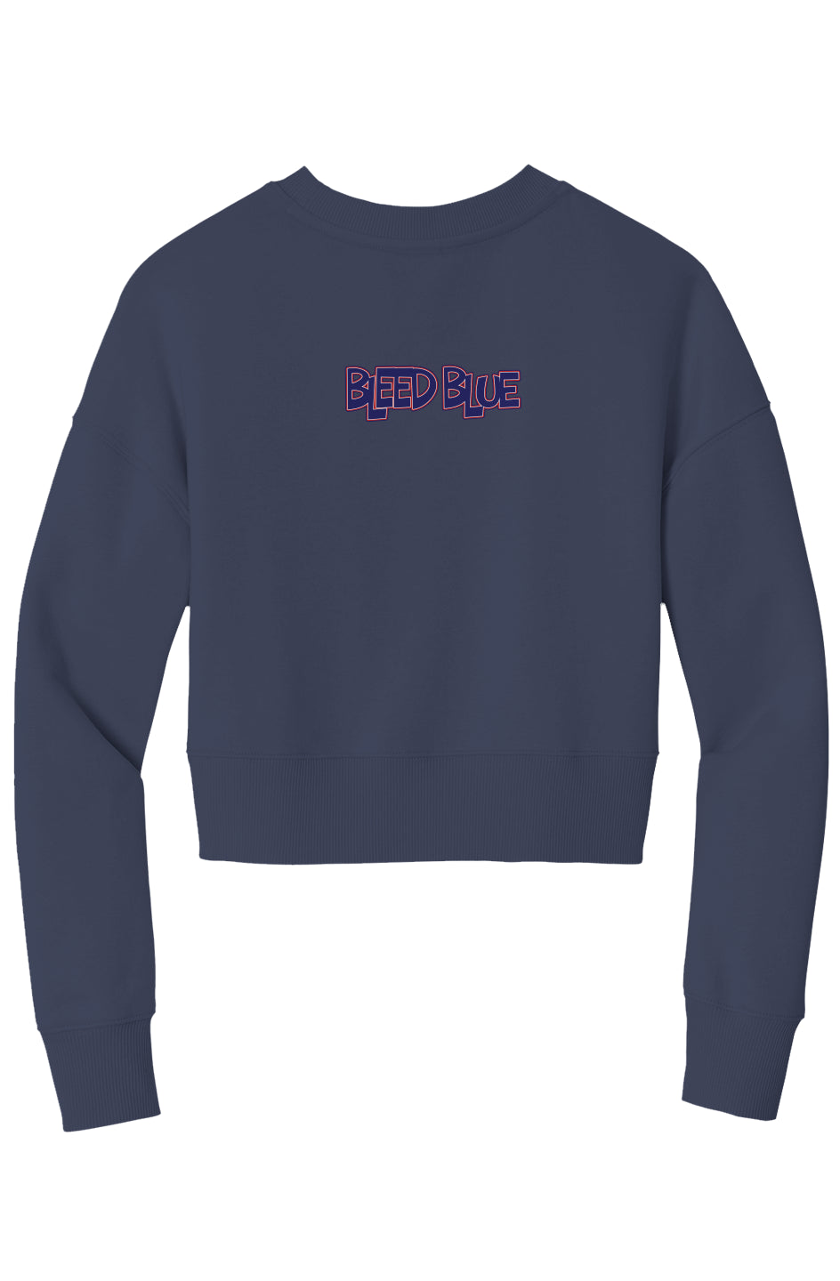 Bleed Blue Crop Crew Sweatshirt