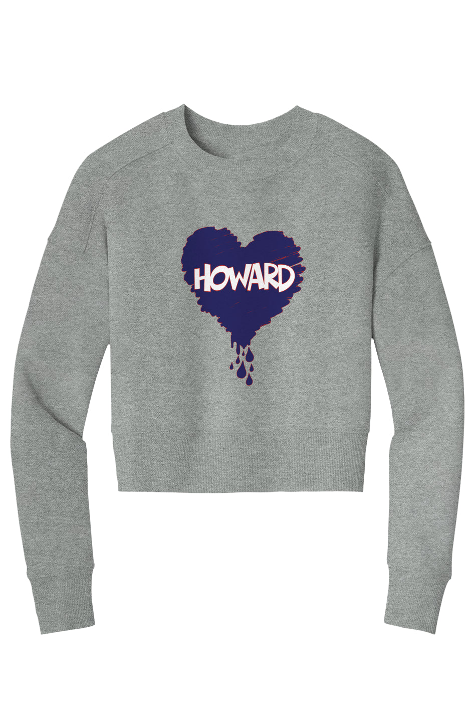 Bleed Blue Crop Crew Sweatshirt
