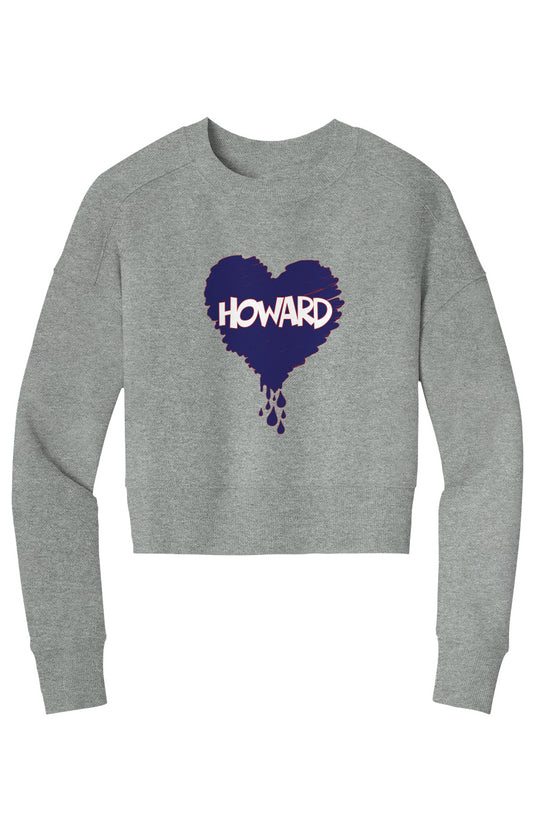 Bleed Blue Crop Crew Sweatshirt