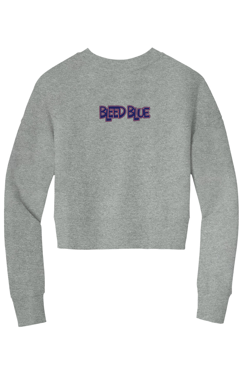 Bleed Blue Crop Crew Sweatshirt