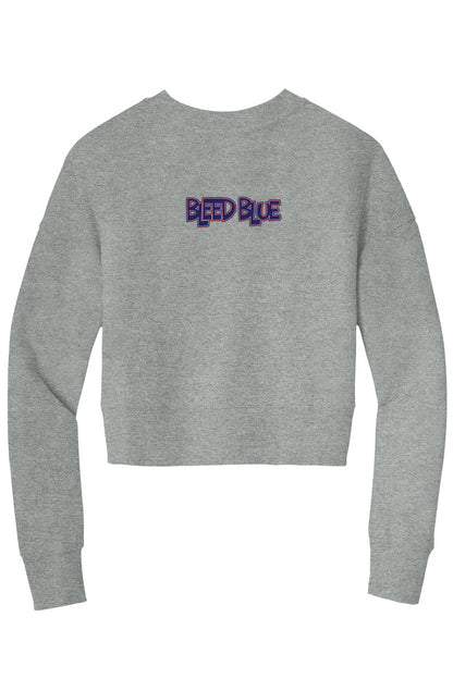 Bleed Blue Crop Crew Sweatshirt