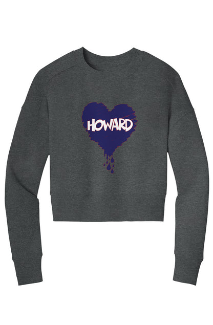 Bleed Blue Crop Crew Sweatshirt