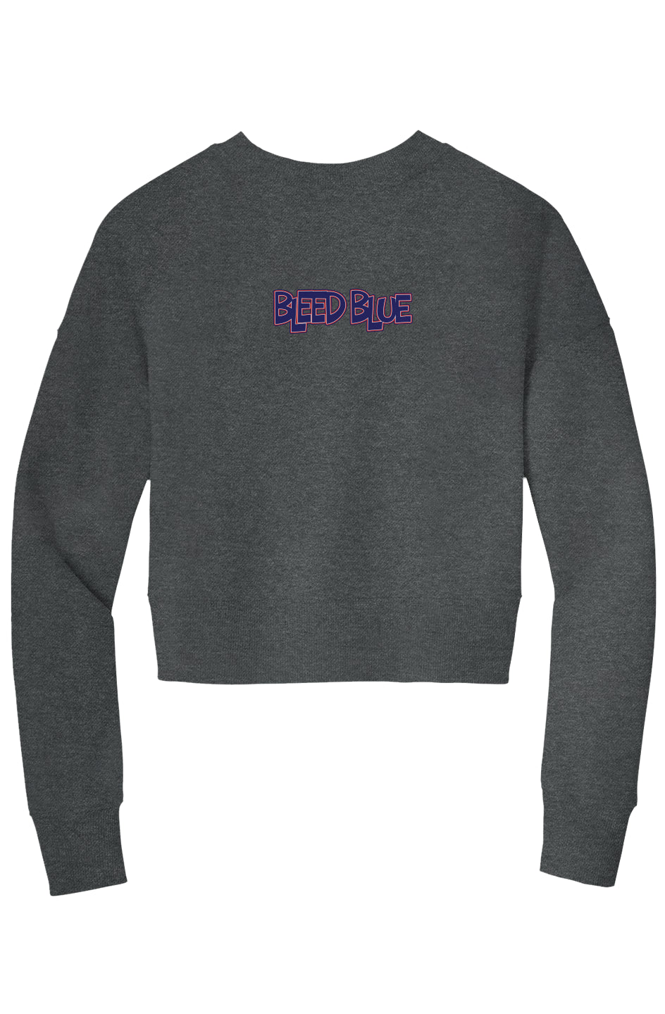 Bleed Blue Crop Crew Sweatshirt